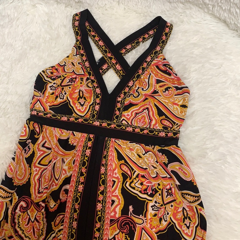 INC Concepts stunning bright paisley maxi dress